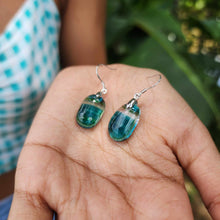 Load image into Gallery viewer, READY TO SHIP Loloma Glass Drop Earrings in 925 Sterling Silver - FJD$
