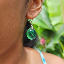 Load image into Gallery viewer, READY TO SHIP Loloma Glass Drop Earrings in 925 Sterling Silver - FJD$
