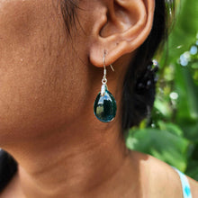 Load image into Gallery viewer, READY TO SHIP Loloma Glass Drop Earrings in 925 Sterling Silver - FJD$
