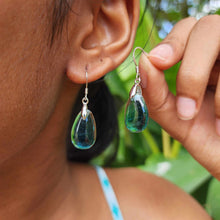 Load image into Gallery viewer, READY TO SHIP Loloma Glass Drop Earrings in 925 Sterling Silver - FJD$
