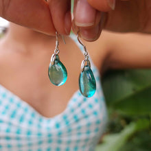 Load image into Gallery viewer, READY TO SHIP Loloma Glass Drop Earrings in 925 Sterling Silver - FJD$
