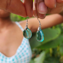 Load image into Gallery viewer, READY TO SHIP Loloma Glass Drop Earrings in 925 Sterling Silver - FJD$
