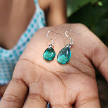 Load image into Gallery viewer, READY TO SHIP Loloma Glass Drop Earrings in 925 Sterling Silver - FJD$
