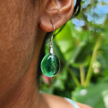 Load image into Gallery viewer, READY TO SHIP Loloma Glass Drop Earrings in 925 Sterling Silver - FJD$
