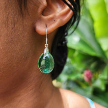 Load image into Gallery viewer, READY TO SHIP Loloma Glass Drop Earrings in 925 Sterling Silver - FJD$
