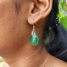 Load image into Gallery viewer, READY TO SHIP Loloma Glass Drop Earrings in 925 Sterling Silver - FJD$
