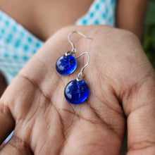 Load image into Gallery viewer, READY TO SHIP Loloma Glass Drop Earrings in 925 Sterling Silver - FJD$
