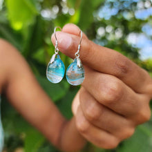 Load image into Gallery viewer, READY TO SHIP Loloma Glass Drop Earrings in 925 Sterling Silver - FJD$
