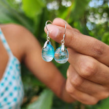 Load image into Gallery viewer, READY TO SHIP Loloma Glass Drop Earrings in 925 Sterling Silver - FJD$
