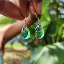 Load image into Gallery viewer, READY TO SHIP Loloma Glass Drop Earrings in 925 Sterling Silver - FJD$
