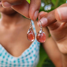 Load image into Gallery viewer, READY TO SHIP Loloma Glass Drop Earrings in 925 Sterling Silver - FJD$
