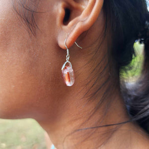 READY TO SHIP Loloma Glass Drop Earrings in 925 Sterling Silver - FJD$