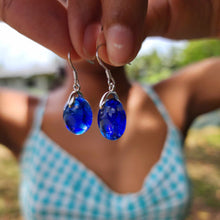 Load image into Gallery viewer, READY TO SHIP Loloma Glass Drop Earrings in 925 Sterling Silver - FJD$
