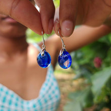 Load image into Gallery viewer, READY TO SHIP Loloma Glass Drop Earrings in 925 Sterling Silver - FJD$
