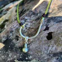 Load image into Gallery viewer, READY TO SHIP Civa Fiji Pearl Fish Hook Necklace - Nylon &amp; 925 Sterling Silver FJD$
