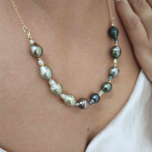 READY TO SHIP Civa Fiji Saltwater Pearl Necklace - 14k Gold Fill FJD$