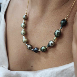 READY TO SHIP Civa Fiji Saltwater Pearl Necklace - 14k Gold Fill FJD$