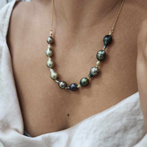 READY TO SHIP Civa Fiji Saltwater Pearl Necklace - 14k Gold Fill FJD$