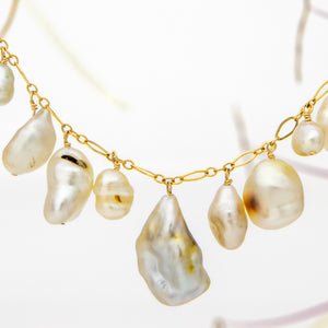 READY TO SHIP  Fiji Saltwater Pearl Necklace - 14k Gold Fill FJD$