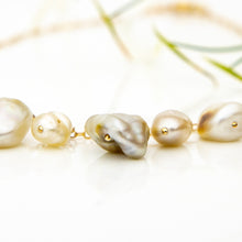 Load image into Gallery viewer, READY TO SHIP  Fiji Saltwater Pearl Necklace - 14k Gold Fill FJD$
