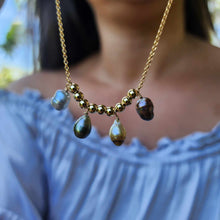 Load image into Gallery viewer, READY TO SHIP Civa Fiji Keshi Pearl Choker Necklace - 14k Gold Fill FJD$
