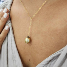 Load image into Gallery viewer, CONTACT US TO RECREATE THIS SOLD OUT STYLE Civa Fiji Saltwater Pearl Lariat Y-Necklace - 14k Gold Fill FJD$
