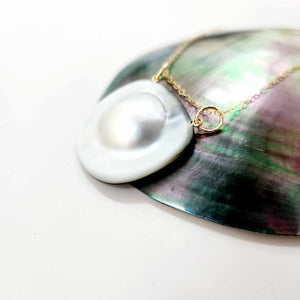 READY TO SHIP Mabe Pearl Necklace - 14k Gold Fill FJD$