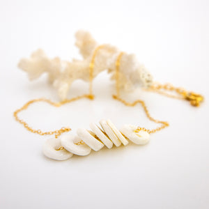 READY TO SHIP Shell Money Necklace - 14k Gold Fill FJD$