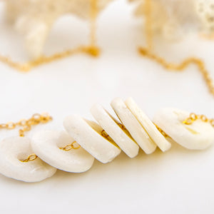 READY TO SHIP Shell Money Necklace - 14k Gold Fill FJD$