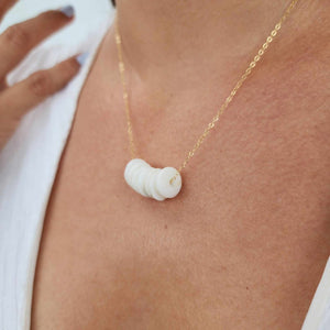 READY TO SHIP Shell Money Necklace - 14k Gold Fill FJD$