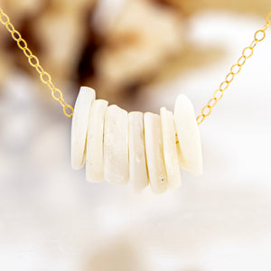 READY TO SHIP Shell Money Necklace - 14k Gold Fill FJD$