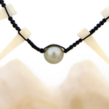 Load image into Gallery viewer, READY TO SHIP Civa Fiji Pearl &amp; Mother of Pearl Necklace - Nylon &amp; 925 Sterling Silver FJD$
