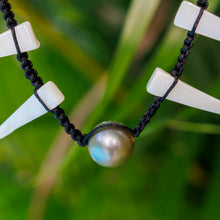 Load image into Gallery viewer, READY TO SHIP Civa Fiji Pearl &amp; Mother of Pearl Necklace - Nylon &amp; 925 Sterling Silver FJD$
