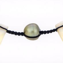 Load image into Gallery viewer, READY TO SHIP Civa Fiji Pearl &amp; Mother of Pearl Necklace - Nylon &amp; Faux Suede FJD$
