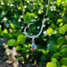 Load image into Gallery viewer, READY TO SHIP Civa Fiji Pearl Fish Hook Necklace - Nylon &amp; 925 Sterling Silver FJD$
