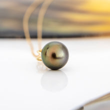 Load image into Gallery viewer, READY TO SHIP Civa Fiji Pearl Necklace with Diamond Set Pendant - 14k Solid Gold FJD$
