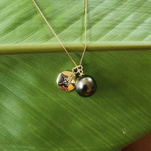 Load image into Gallery viewer, READY TO SHIP Civa Fiji Pearl Necklace with Sand Dollar Charm - 14k Solid Gold FJD$
