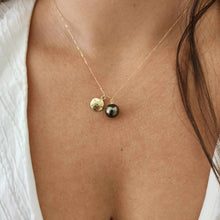 Load image into Gallery viewer, READY TO SHIP Civa Fiji Pearl Necklace with Sand Dollar Charm - 14k Solid Gold FJD$
