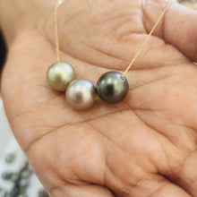 Load image into Gallery viewer, READY TO SHIP Civa Fiji Saltwater Pearl Trio Necklace - 14k Solid Gold FJD$
