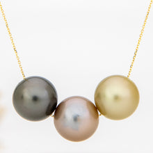 Load image into Gallery viewer, READY TO SHIP Civa Fiji Saltwater Pearl Trio Necklace - 14k Solid Gold FJD$
