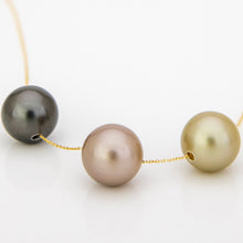 Load image into Gallery viewer, READY TO SHIP Civa Fiji Saltwater Pearl Trio Necklace - 14k Solid Gold FJD$
