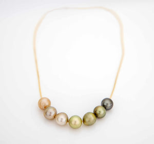 READY TO SHIP Civa Fiji Seven Pearl Necklace - 14k Solid Gold FJD$