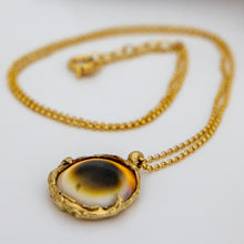 Load image into Gallery viewer, READY TO SHIP Cast Cats eye Shell Necklace - Solid 9k Gold FJD$
