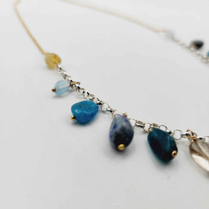 CONTACT US TO RECREATE THIS SOLD OUT STYLE Semi Precious Stone Necklace - 925 Sterling Silver & 14k Gold Fill FJD$