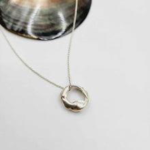 Load image into Gallery viewer, READY TO SHIP Free Flow Circle Necklace - 925 Sterling Silver FJD$
