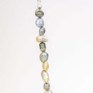 READY TO SHIP Fiji Keshi Pearl Necklace Strand - 925 Sterling Silver FJD$