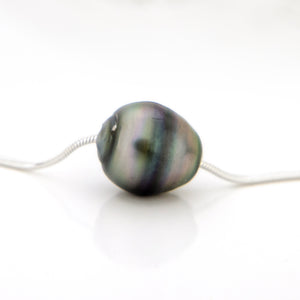 READY TO SHIP Infinity Floating Civa Fiji Pearl Necklace - 925 Sterling Silver FJD$