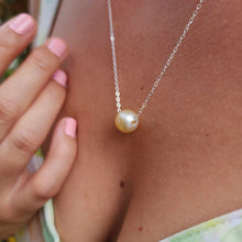 Load image into Gallery viewer, READY TO SHIP Infinity Floating Civa Fiji Pearl Necklace - 925 Sterling Silver FJD$
