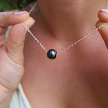 Load image into Gallery viewer, READY TO SHIP Infinity Floating Civa Fiji Pearl Necklace - 925 Sterling Silver FJD$
