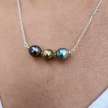 Load image into Gallery viewer, READY TO SHIP Civa Fiji Saltwater Pearl Trio Necklace - 925 Sterling Silver FJD$
